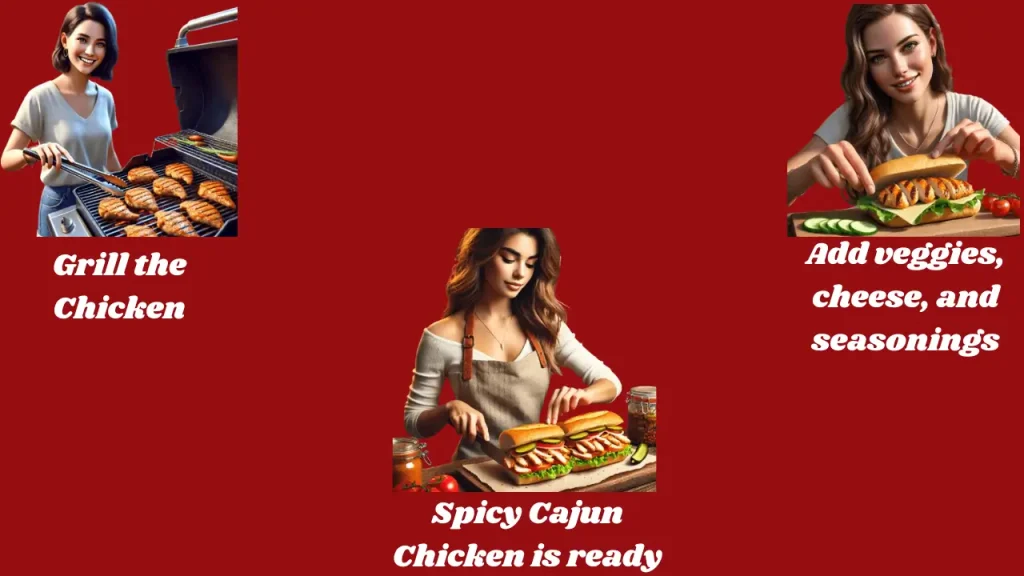 Cooking steps of Spicy Cajun Chicken