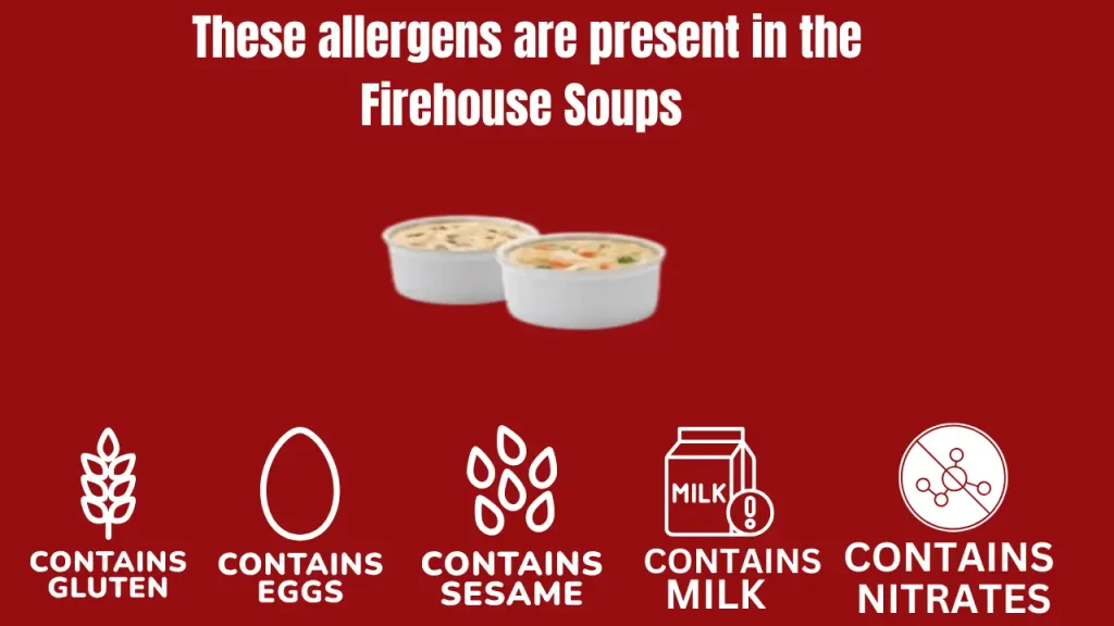 Firehouse Soups Allergens