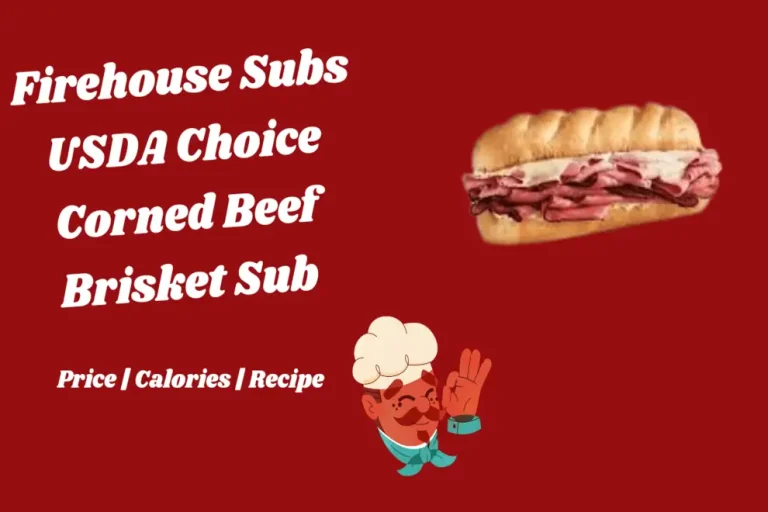 Firehouse Subs USDA Choice Corned Beef Brisket Sub