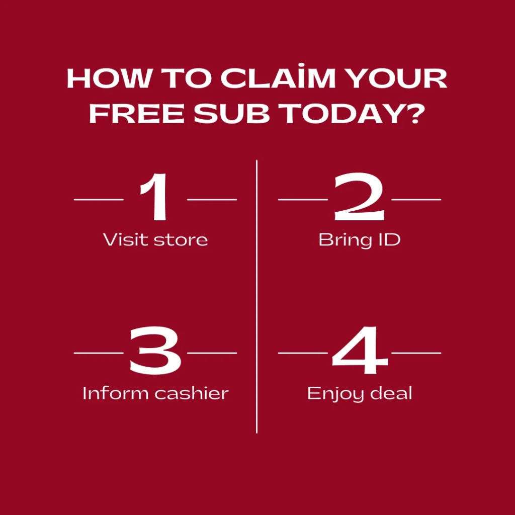 How to Claim Your Free Sub Today