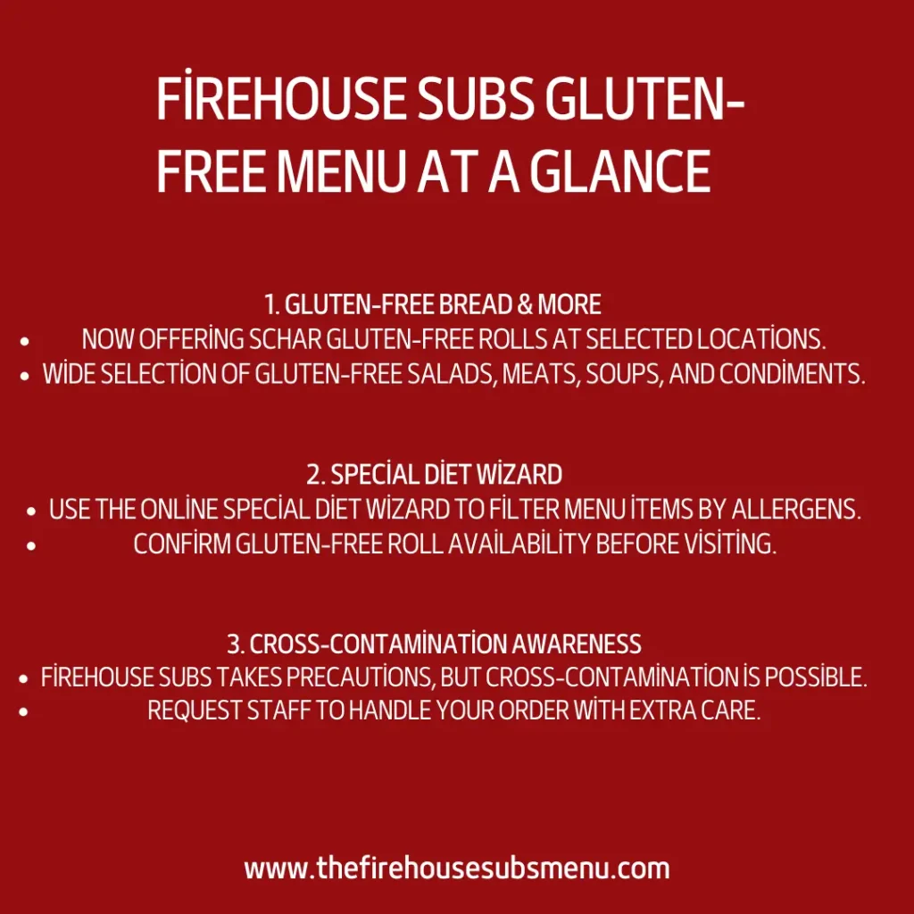 Firehouse Subs Gluten-Free Guide