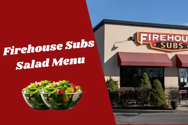 Firehouse Subs Salads Menu