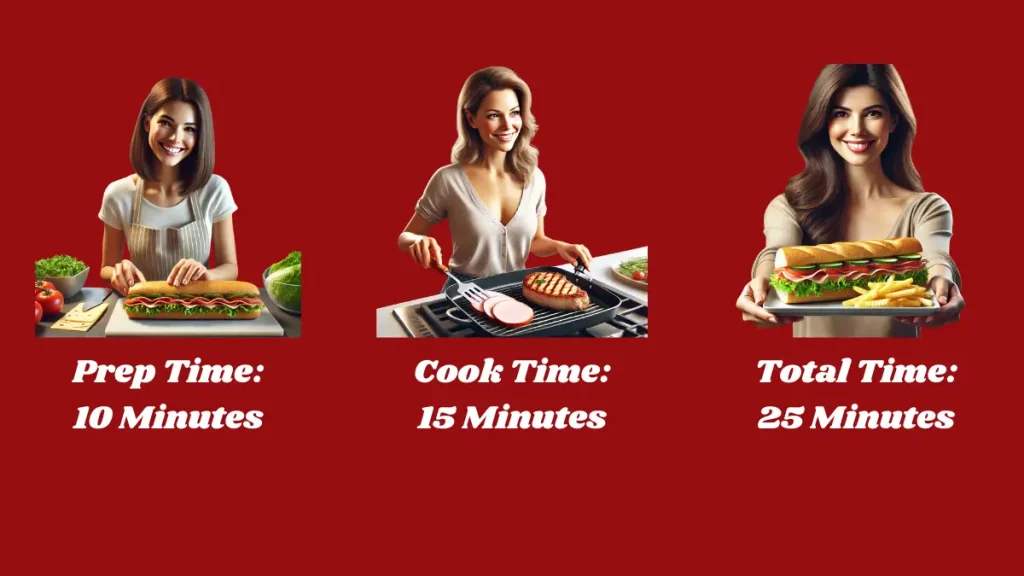 Image showing cooking time of Zesty Garlic Hook & Ladder