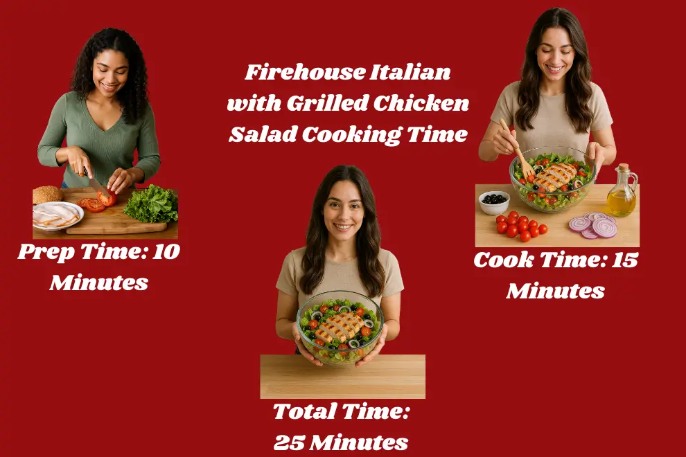 Firehouse Italian with Grilled Chicken Salad Cooking Time