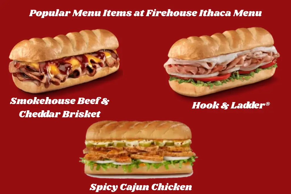 Firehouse Ithaca Menu Popular Items