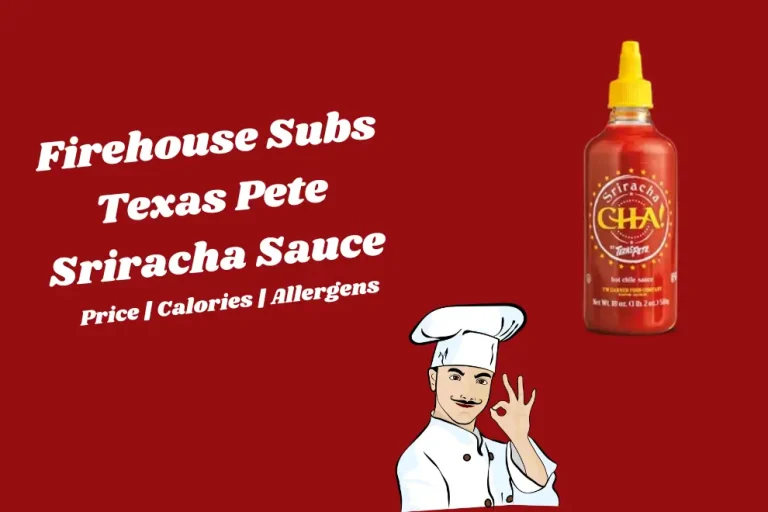 Firehouse Subs Texas Pete Sriracha Sauce